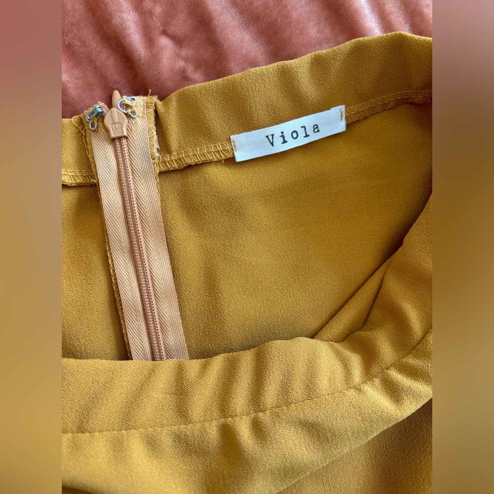 Mustard Yellow Ruffle Skirt - Picture 4 of 5